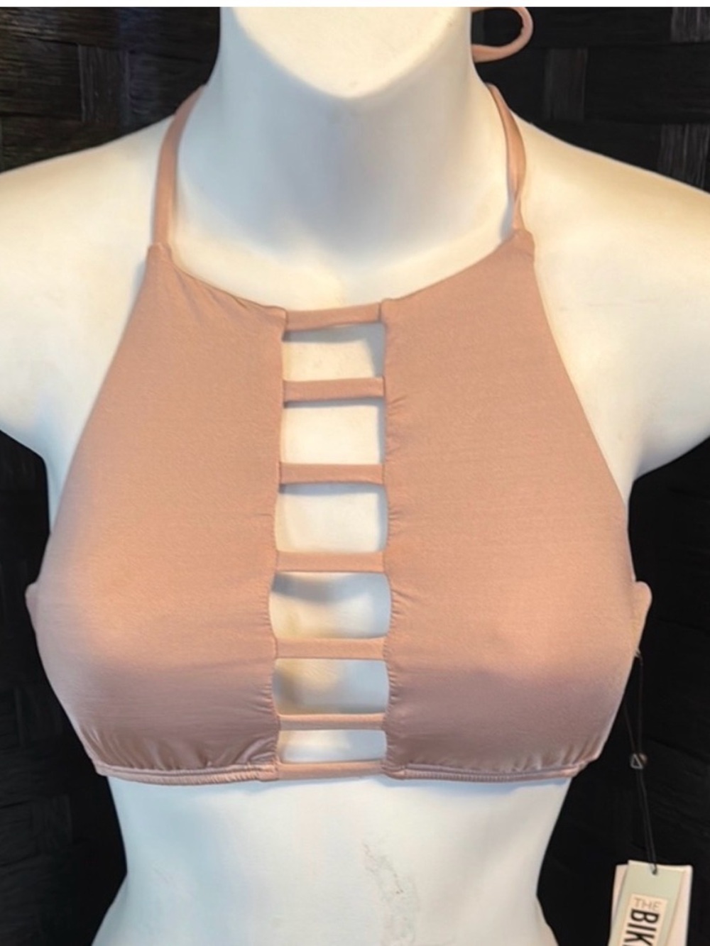 The Bikini Lab Pink Halter Bikini Top
